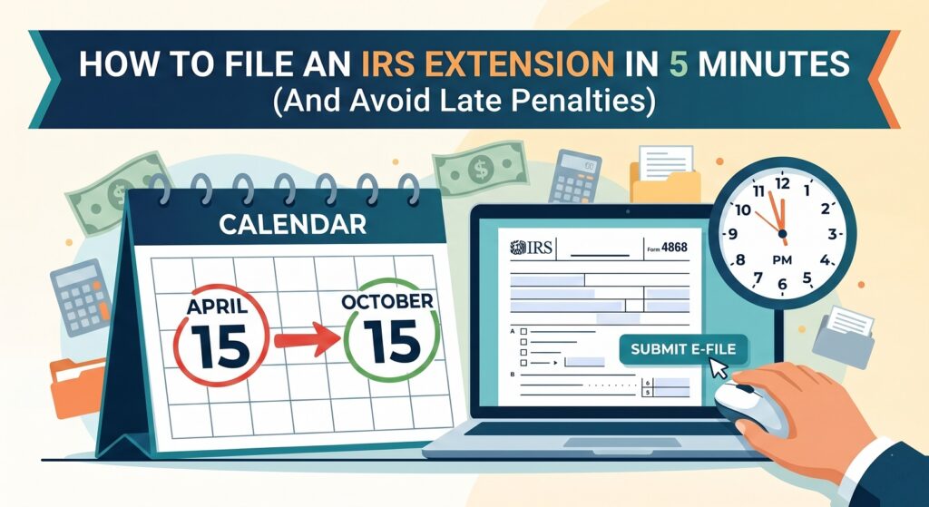 How to File an IRS Extension in 5 Minutes (And Avoid Late Penalties)