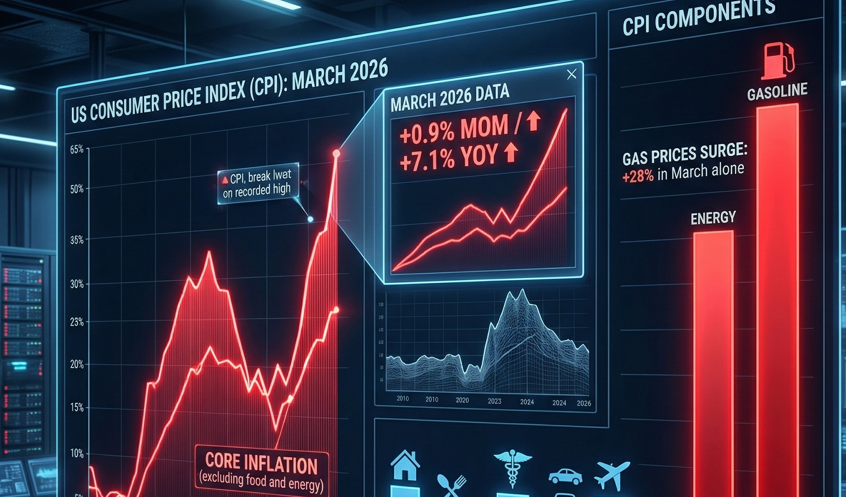 US Core Inflation March 2026: Gas Prices and CPI Surge