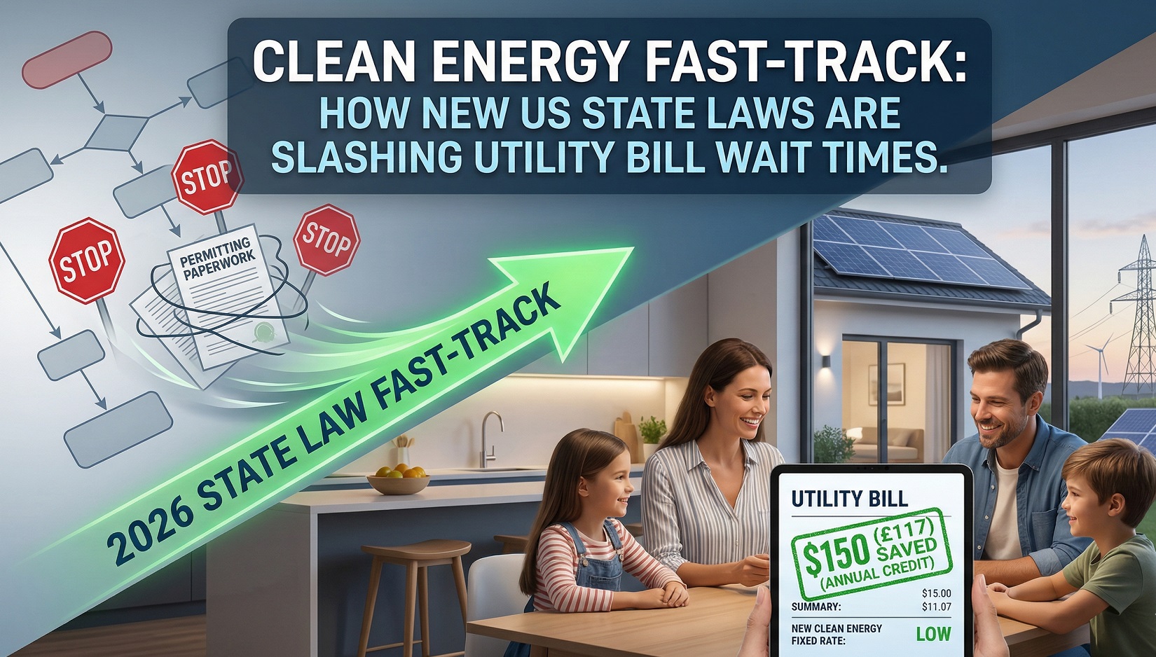Clean Energy Fast-Track: How New US State Laws are Slashing Utility Bill Wait Times